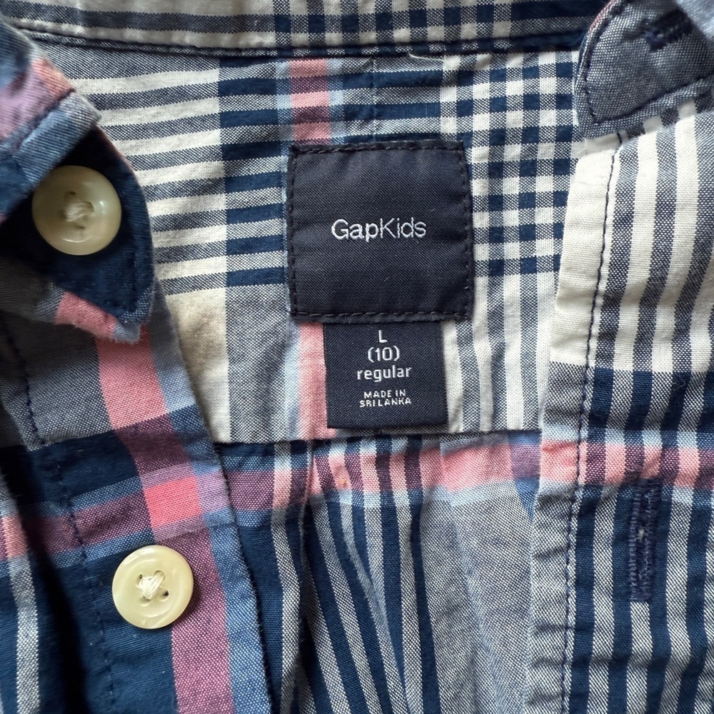 Gap Kids Youth L 10 Dress Shirt Button Down - Picture 4 of 4